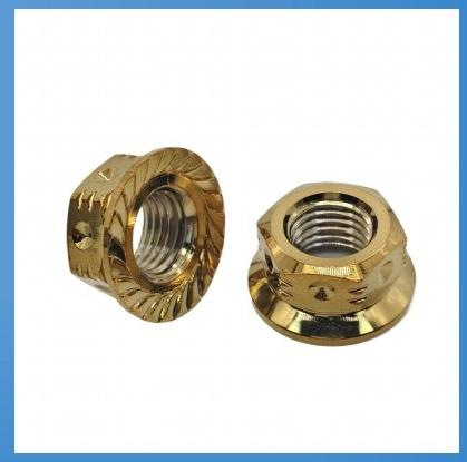 Flower tooth dot flange nut