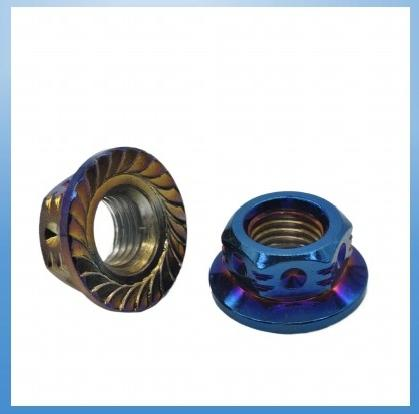 Flower tooth dot flange nut
