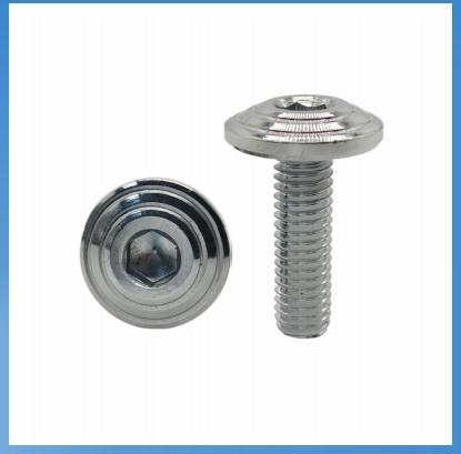 Hexagon socket double turn nut
